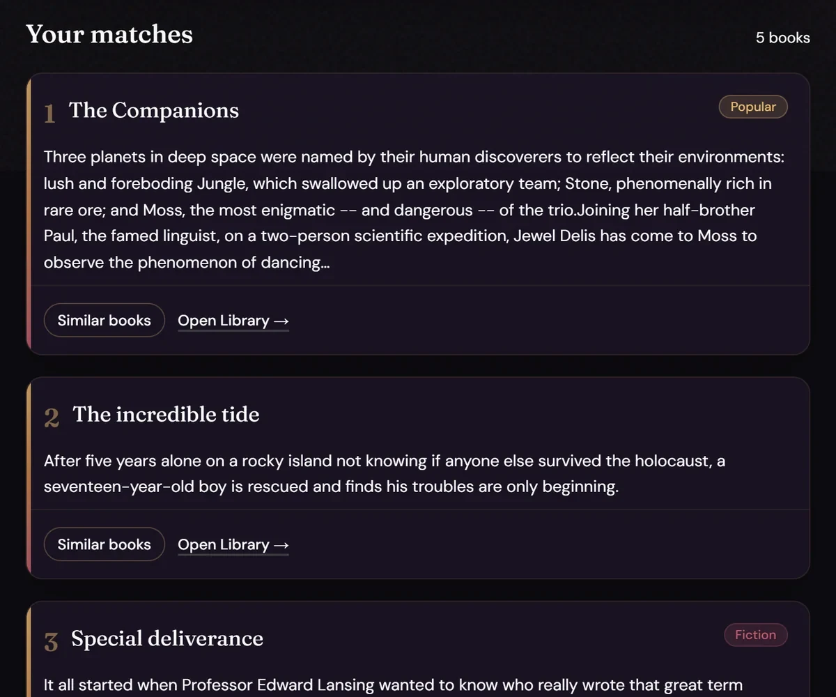 Search results for hopeful science fiction about friendship and discovery